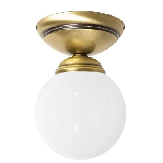 klasicky obciansky stropne svietidlo nizky strop mediteransky elegantny mosadz bronz zlato luxus sklenena tienidlo osvetlenie chodba.jpg